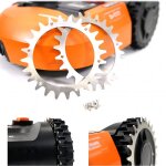 Roues de traction compatibles avec les robots tondeuses worx landroid - type l 225 mm, lot de 2