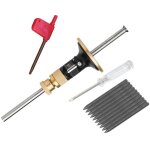 Roue trusquin plus avec fonction de micro - rglage, outil prcis pour traage et mesures (noir) - rglage ...