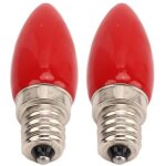 (rouge)mothinessto ampoule led bougie rouge e12 1. 5w 220v verre chandelier luminaire