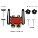 Rouleau d'alimentation � roulement pour scies de table en alliage d'aluminium, guide de pression, roue ...