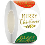 Rouleau d'autocollants r�utilisables dor�s pour no�l, �tiquettes en papier pour d�corations, cartes de ...