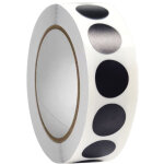 Rouleaux d'autocollants ronds, 1000 pastilles adh�sives pour les arts, les loisirs cr�atifs et l'organisation ...