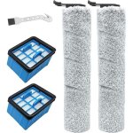 Rouleau de brosse de rechange et filtre hepa pour bissell 3912n 4046 aspirateur balai sans fil?2 rouleaux ...