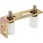 Rouleau de guidage de porte coulissante avec support de poteau en l, support d'assemblage de porte � ...