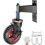 Rouleau de portail � ressort avec frein, 200mm, 360� roulette robuste pivotante coulissant, pour portails ...