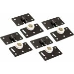 Rouleau de porte coulissante, 30mm roue de roulette en nylon, kits r�sistants de panneau de voie de vitesse ...