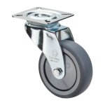 Rouleau de renvoi d. de la roue 50 mm cap. charge 50 kg avec plaque de fixation