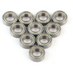 Roulement en acier � double blindage, roulement � billes parfaitement adapt� aux skateboards, patins ...