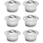 Roulement convoyeur , unit� de roulement � billes durables de 16mm , roulettes � billes , acier inoxydable ...