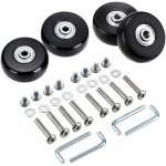Roulette, lot de 4 roues de rechange pivotantes en caoutchouc pour valise, 45 x 18 mm - choyclit