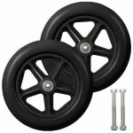 Roulette avant de 8 pouces - 2 pi�ces, roues de remplacement solides antid�rapantes, pour fauteuils roulants, ...
