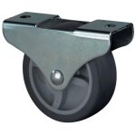 Roulette � caisson d. de la roue 30 mm cap. charge 35 kg mat�riaux du rouleau caoutchouc avec plaque ...