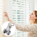 Roulettes coulissantes pour pergola - roues de rideau en m�tal silencieuses - poulies silencieuses - ...