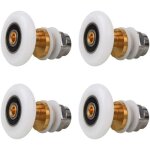 Roulette de douche 4 pi�ces roulette douche porte de douche roue porte de douche roulettes coulissantes ...