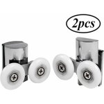 Roulette de douche roulettes haut et bas pour porte de douche roulettes de porte de douche de 23 mm porte ...