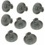 Roulettes lave vaisselle pour panier inf�rieur - compatible avec privileg, faure, aeg, electrolux, zanussi. ...