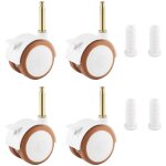 Roulettes pour meubles d'enfants, lot de 4 roulettes pivotantes pour lits de b�b�, berceaux, poussettes ...