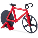 Roulette � pizza v�lo, lot de 5, d�coupe - pizza avec support coupe p�te fixie, rouge