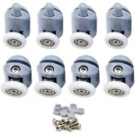 Roulette porte coulissante, roulette porte coulissante douche 23mm galets de porte de douche roulettes ...