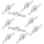 Basetbl - roulette porte coulissante placard armoire garde - robe roue  rouleaux argent 10pcs