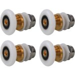 Roulettes porte de douche 20mm, roulette porte coulissante douche en laiton 4 pièces pour rouleau pour ... Roulettes porte de douche 20mm, roulette porte coulissante douche en laiton 4 pièces pour rouleau pour ...