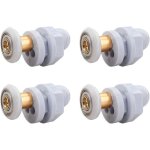 Roulettes porte de douche, 4 pi�ces roulette porte coulissante douche en laiton, roulette porte coulissante, ...
