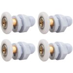 Roulettes porte de douche, 4 pièces roulette porte coulissante douche en laiton, roulette porte coulissante, ... Roulettes porte de douche, 4 pièces roulette porte coulissante douche en laiton, roulette porte coulissante, ...
