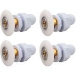 Roulettes porte de douche, 4 pièces roulette porte coulissante douche en laiton, roulette porte coulissante, ... Roulettes porte de douche, 4 pièces roulette porte coulissante douche en laiton, roulette porte coulissante, ...