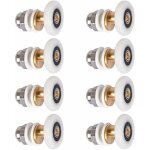 [jamais utilis�]roulette porte douche, roulettes de porte coulissante cabine de douche porte poulies ...