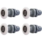 Roulettes porte de douche, roulette porte coulissante douche en laiton 4 pi�ces pour rouleau pour remplacement ...