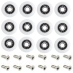 Roulettes de rechange pour porte de douche - ensemble de 1 avec vis - diam�tre de 23 mm - motif starlight ...