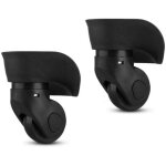 Roulettes de valise, 2 paires de roulettes de rechange pour valises universelles, bagages, roue de secours, ...