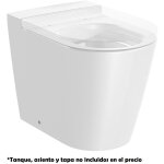Roca - round inspira cuvette murale sans rebord avec double sortie couleur : blanc