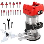 Routeur d'alimentation sans fil sans balais compatible avec batterie milwaukee m18 18 v, tondeuse � bordure ...