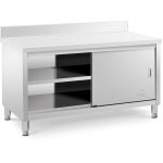 Meuble bas en inox - royal catering - capacit : 600kg - plan : 150 x 70 cm