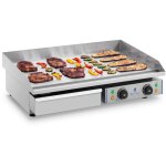 Royal catering - plancha Électrique double lisse grill Électrique professionnelle inox 4400w 75cm Royal catering - plancha Électrique double lisse grill Électrique professionnelle inox 4400w 75cm