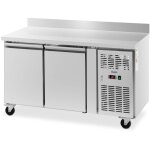 Royal catering - table réfrigérante sur roulettes - 260 l - 2 compartiments - 136 x 70 cm - classe b ... Royal catering - table réfrigérante sur roulettes - 260 l - 2 compartiments - 136 x 70 cm - classe b ...