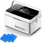 Réfrigérateur à médicaments, glacière à insuline portable avec 3 piles, mini thermostat électrique intelligent ... Réfrigérateur à médicaments, glacière à insuline portable avec 3 piles, mini thermostat électrique intelligent ...