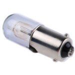 Ampoule n�on pour voyant, lumi�re de couleur rouge, taille t3 1 / 4, culot ba9s, 250 v