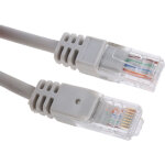 C�ble ethernet cat 5e avec connecteur gaine lszh gris / , utp, 20m ( prix pour 1 )