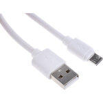 C�ble usb rs pro micro usb b m�le vers usb - a m�le, blanc, 150mm ( prix pour 1 )