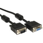 Rs pro - cble vga vga vers vga mle vga femelle vga 10m pvc noir 0, 12 mm 200 v c. c. ( prix pour 1 ...