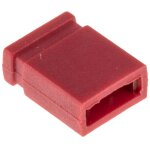 Rs pro - cavalier de court - circuitage au pas de 2. 54mm rouge, 2 contacts