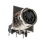 Rs pro - connecteur din 3 contacts, femelle, traversant, a souder ( prix pour 1 )