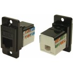 Connecteur rj45 cat 6 rs pro prise femelle montage panneau, ports ( prix pour 1 )