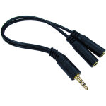 Rs pro - cordon audio 3. 5mm male jack vers 3. 5mm female jack, long. 200mm ( prix pour 1 )