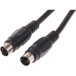 Cordon audio vido svhs noir mini din 4 broches mle mini din 4 broches mle, 1m ( prix pour 1 )