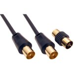 Cordon coaxial rf rs pro mâle, 3m ( prix pour 1 ) Cordon coaxial rf rs pro mâle, 3m ( prix pour 1 )