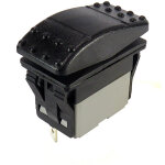 Interrupteur � bascule noir bipolaire on - off - on lumineux ip67 ( prix pour 1 )