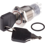 Rs pro - interrupteur � cl� 3 positions bipolaire � deux directions (2rt) 5 a ip40 ( prix pour 1 )